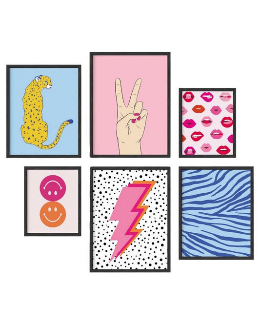 Preppy gallery wall