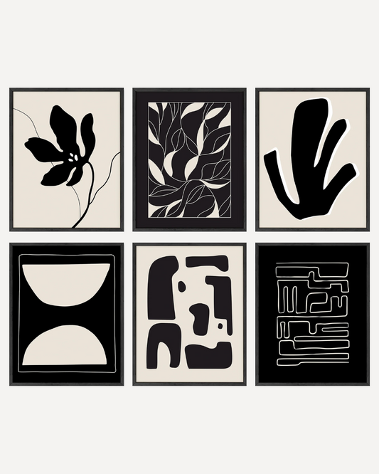 Black and beige abstract