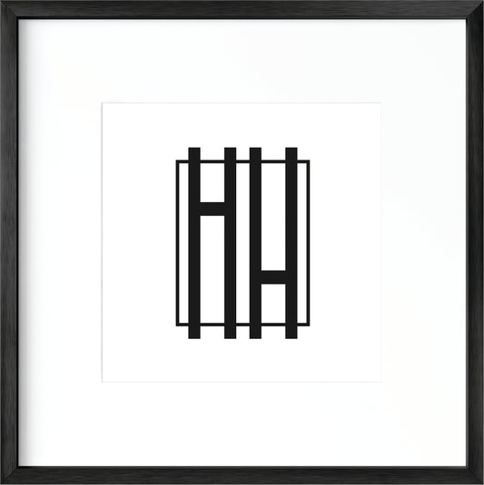 Black Metal Square Picture Frame