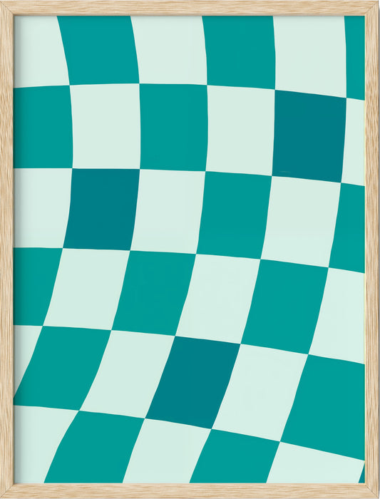 Teal Checkered