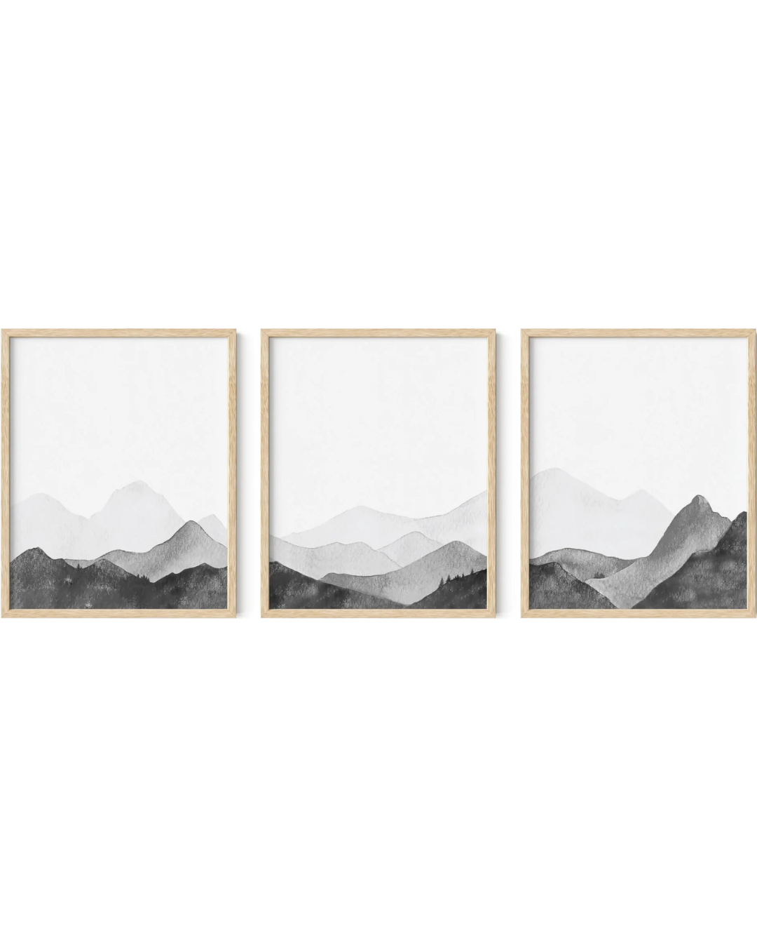 Black and White foggy mountains