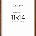 11x14 in, Set of 4, Walnut Oak Frame