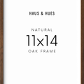 11x14 in, Set of 6, Walnut Oak Frame