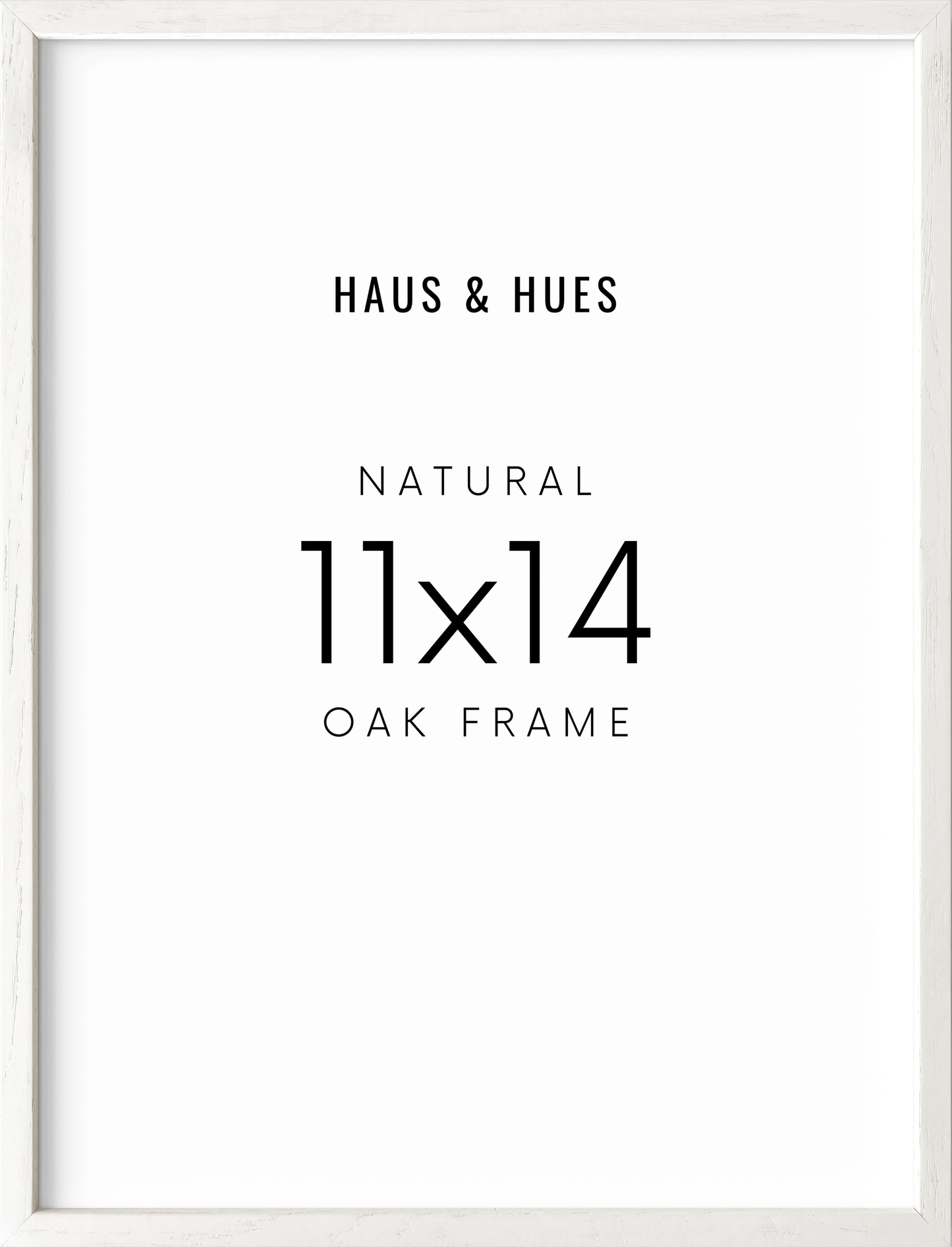 11x14 in, Set of 3, White Oak Frame