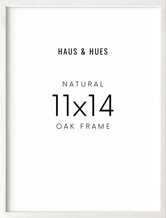11x14 in, Set of 3, White Oak Frame