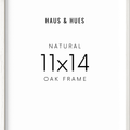 11x14 in, Set of 6, White Oak Frame