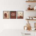 11x14 in, Set of 3, Black Oak Frame