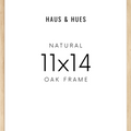 11x14 in, Set of 6, Beige Oak Frame