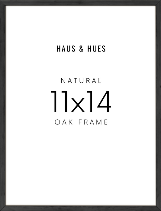 11x14 in, Individual, Black Oak Frame