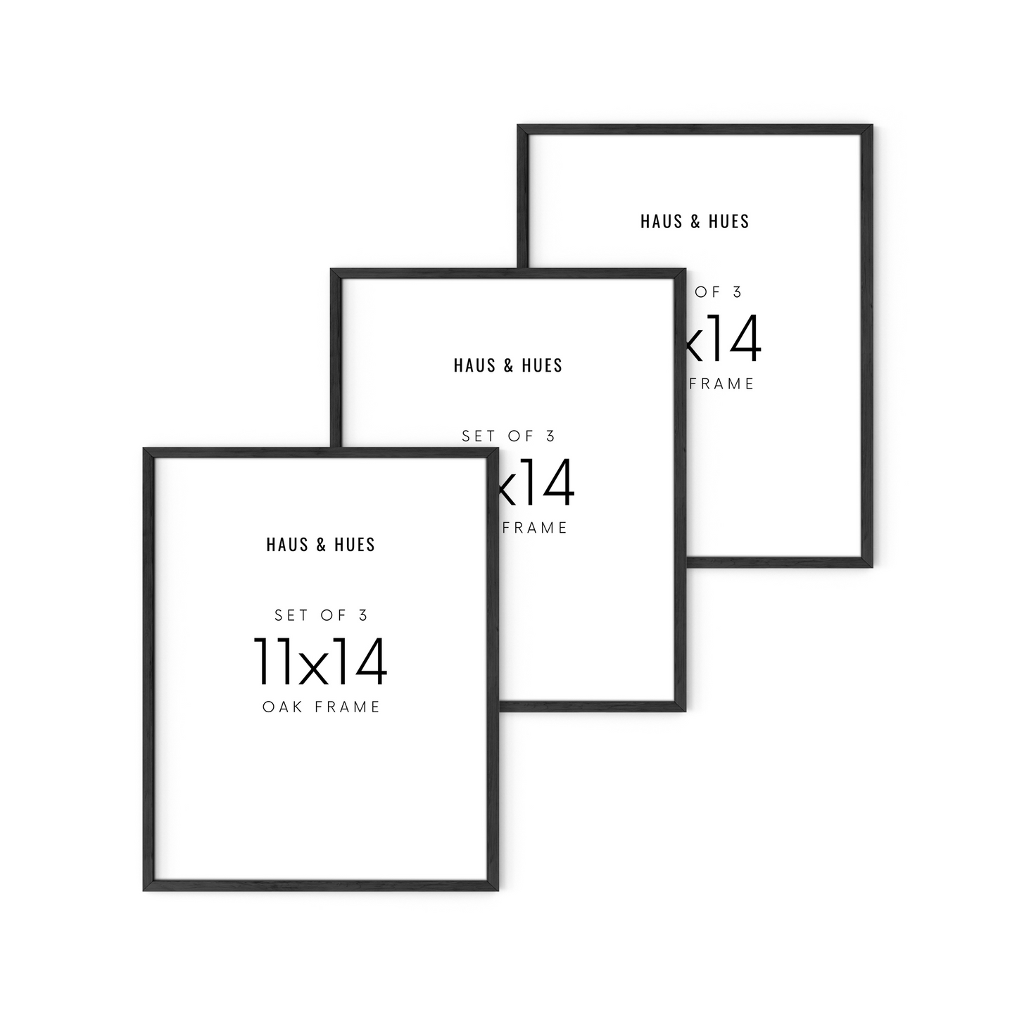 Haus and Hues 16x20 Frames Set of 3 - Walnut 16x20 Poster Frames