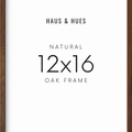 12x16 in, Set of 3, Walnut Oak Frame