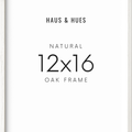 12x16 in, Set of 4, White Oak Frame