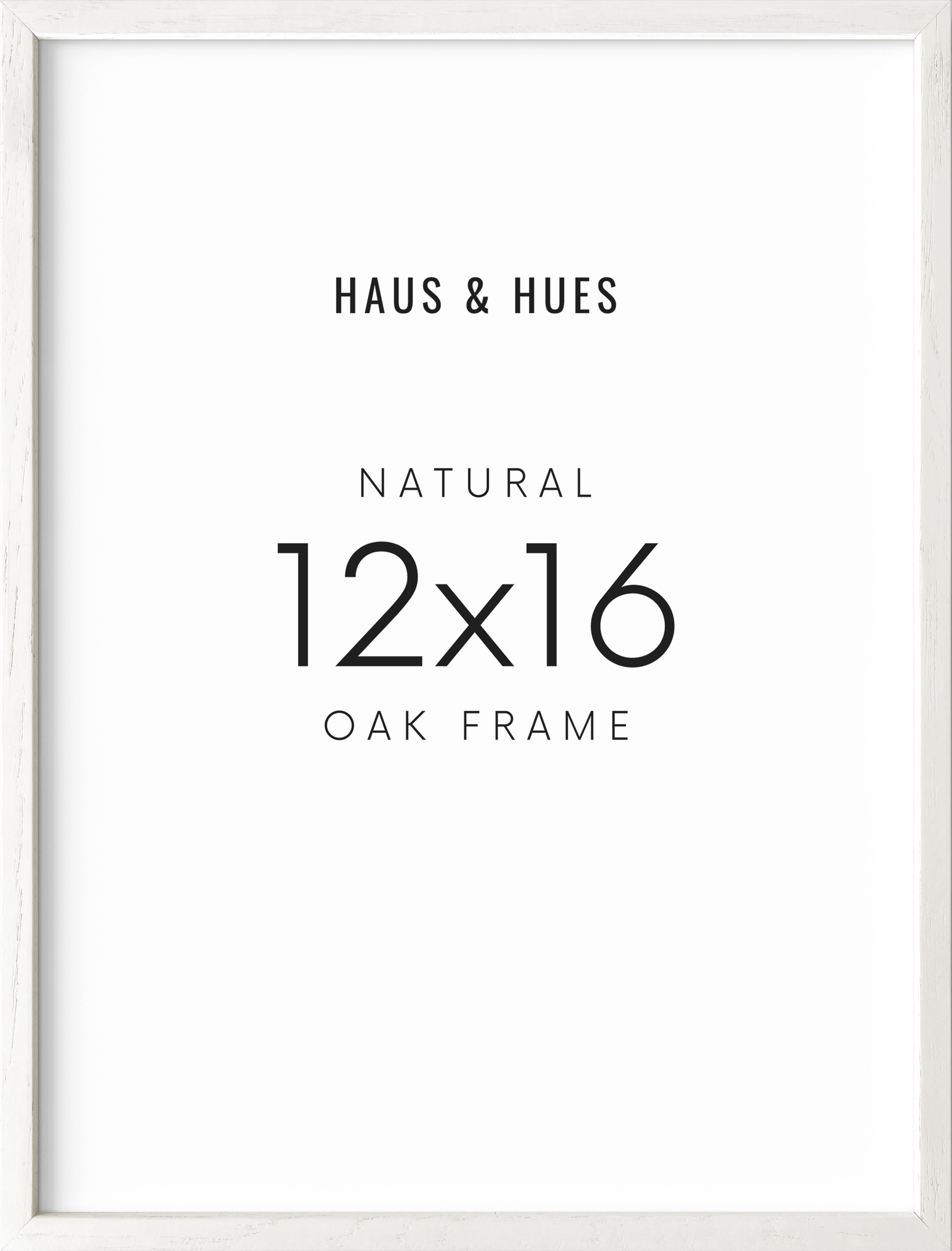 Haus and Hues White Oak 16x20 Frames Set of 4 - 16x20 Picture Frames for  Wall, 16 x 20 Frames for Artwork, White Picture Frames 16x20, Poster Frame  16x20, Art Frames and