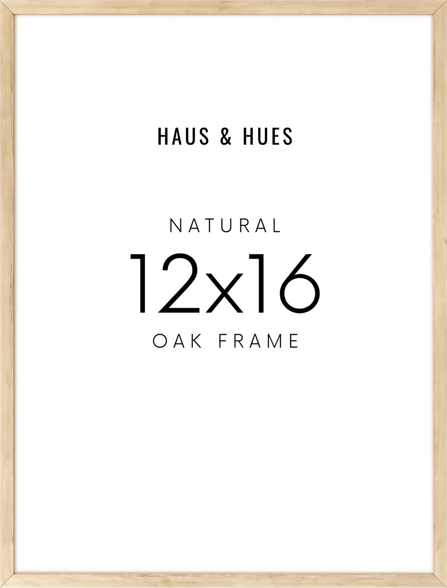 12x16 in, Set of 3, Beige Oak Frame