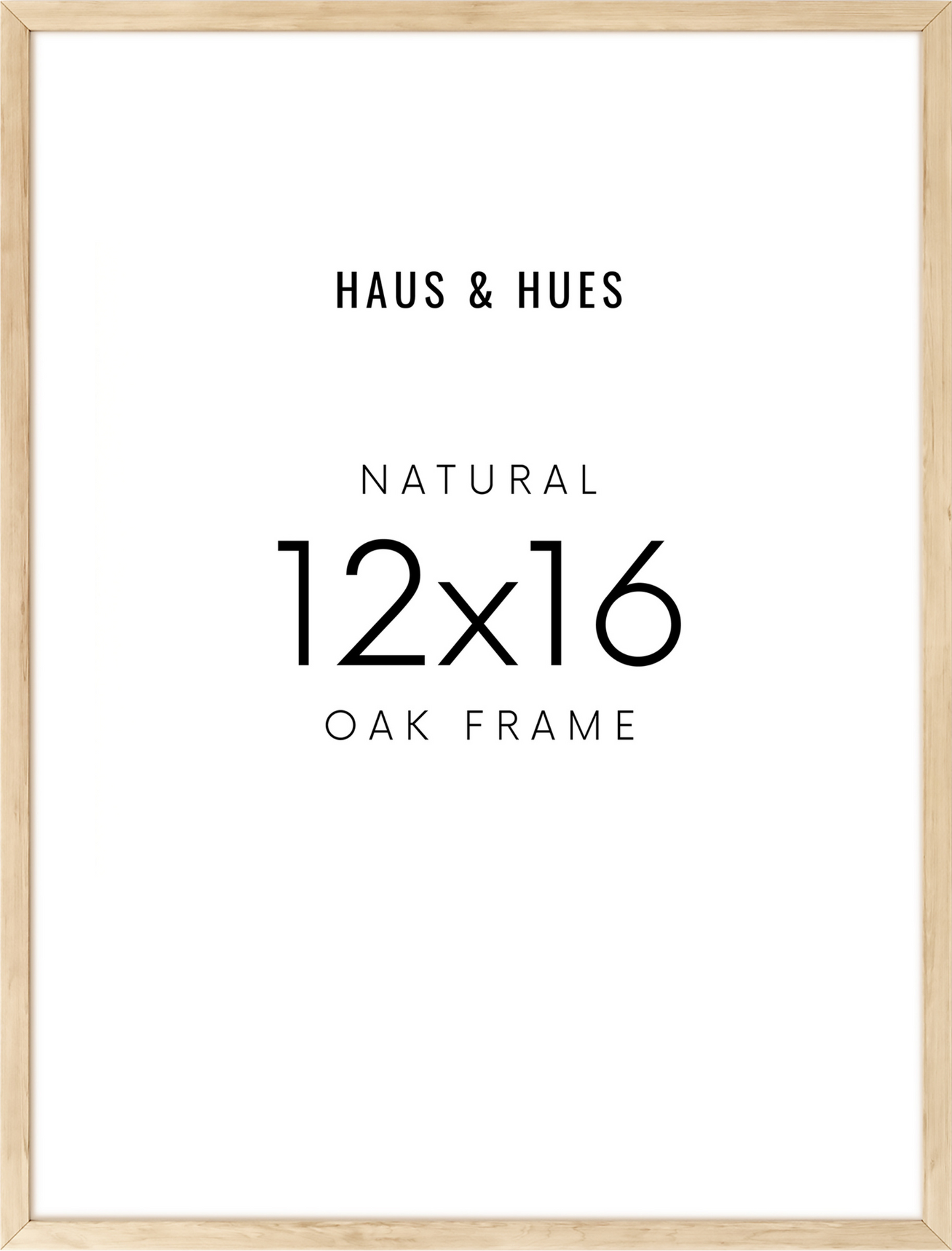 12x16 in, Set of 6, Beige Oak Frame