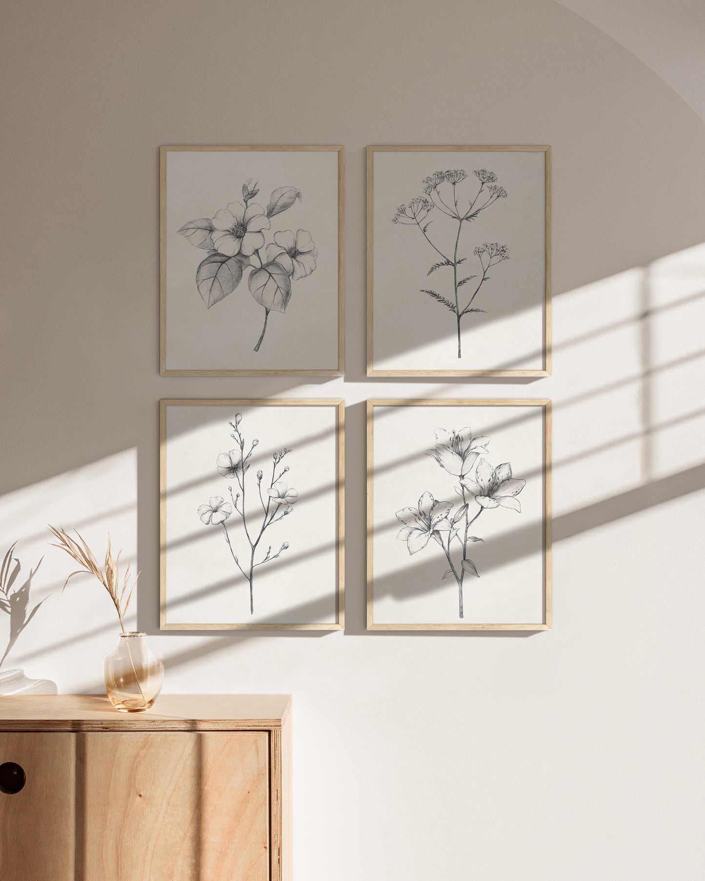 Antique floral drawings