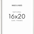 16x20 in, Set of 4, White Oak Frame