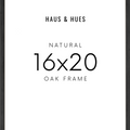 16x20 in, Set of 3, Black Oak Frame