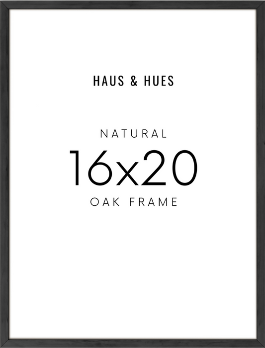 16x20 in, Set of 3, Black Oak Frame