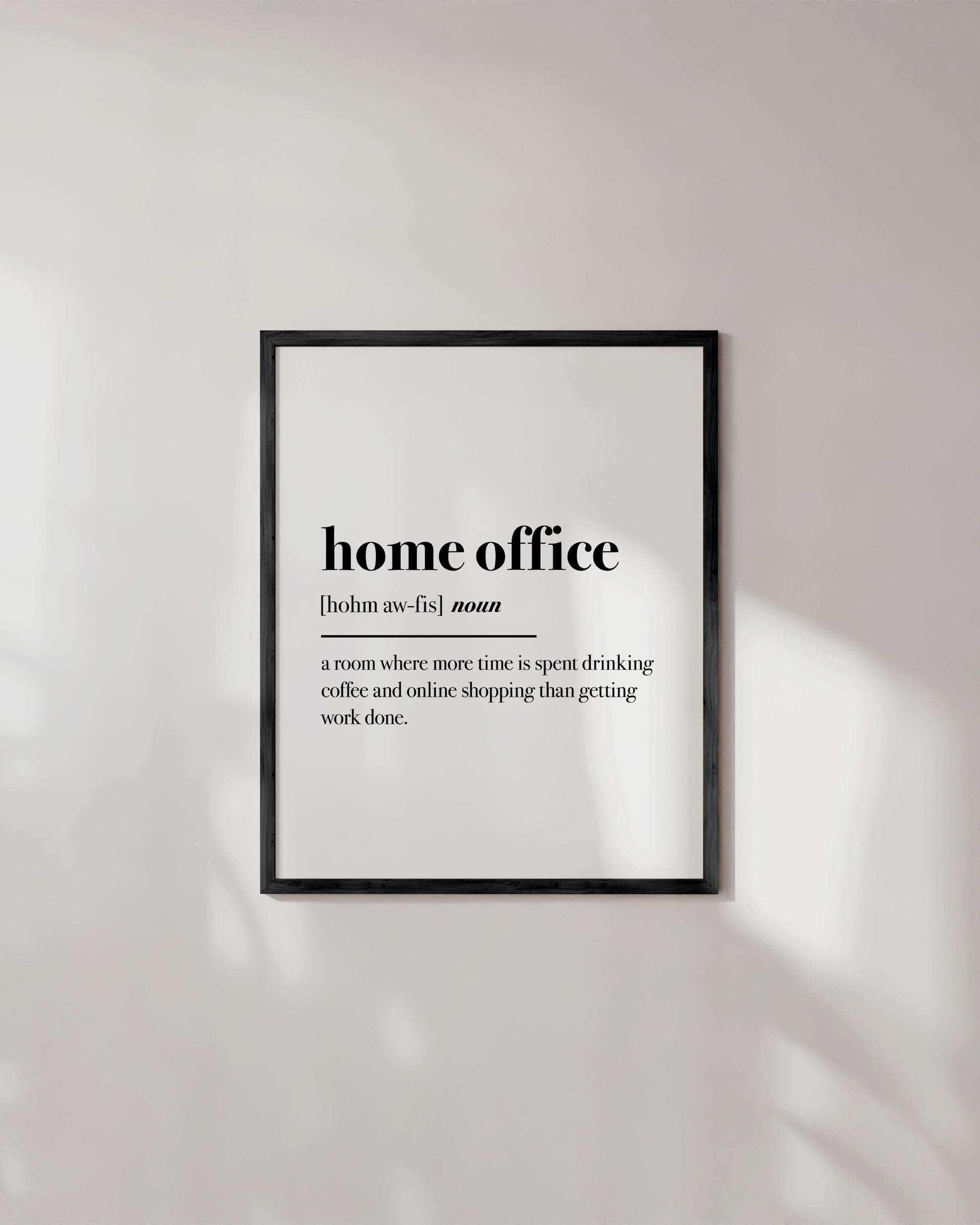 Haus and Hues Home Office Wall Decor - Funny Wall Art for Office Cubicle Wall Decor, Funny Office Decorations for Work Unframed 12x16