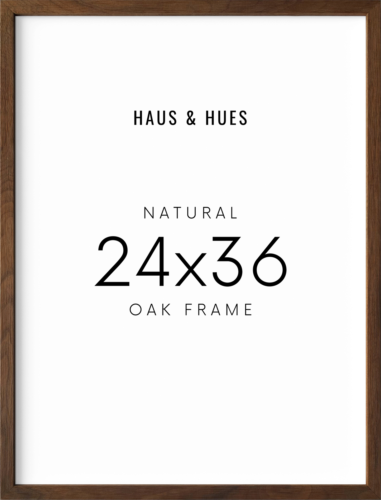 24x36 in, Set of 4, Walnut Oak Frame