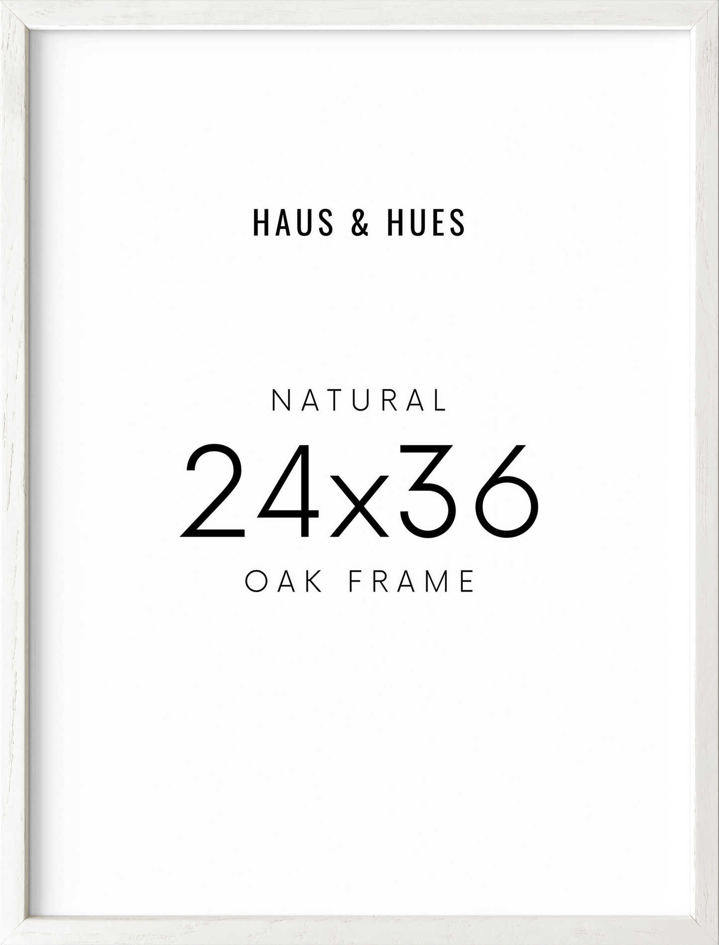 24x36 in, Set of 6, White Oak Frame