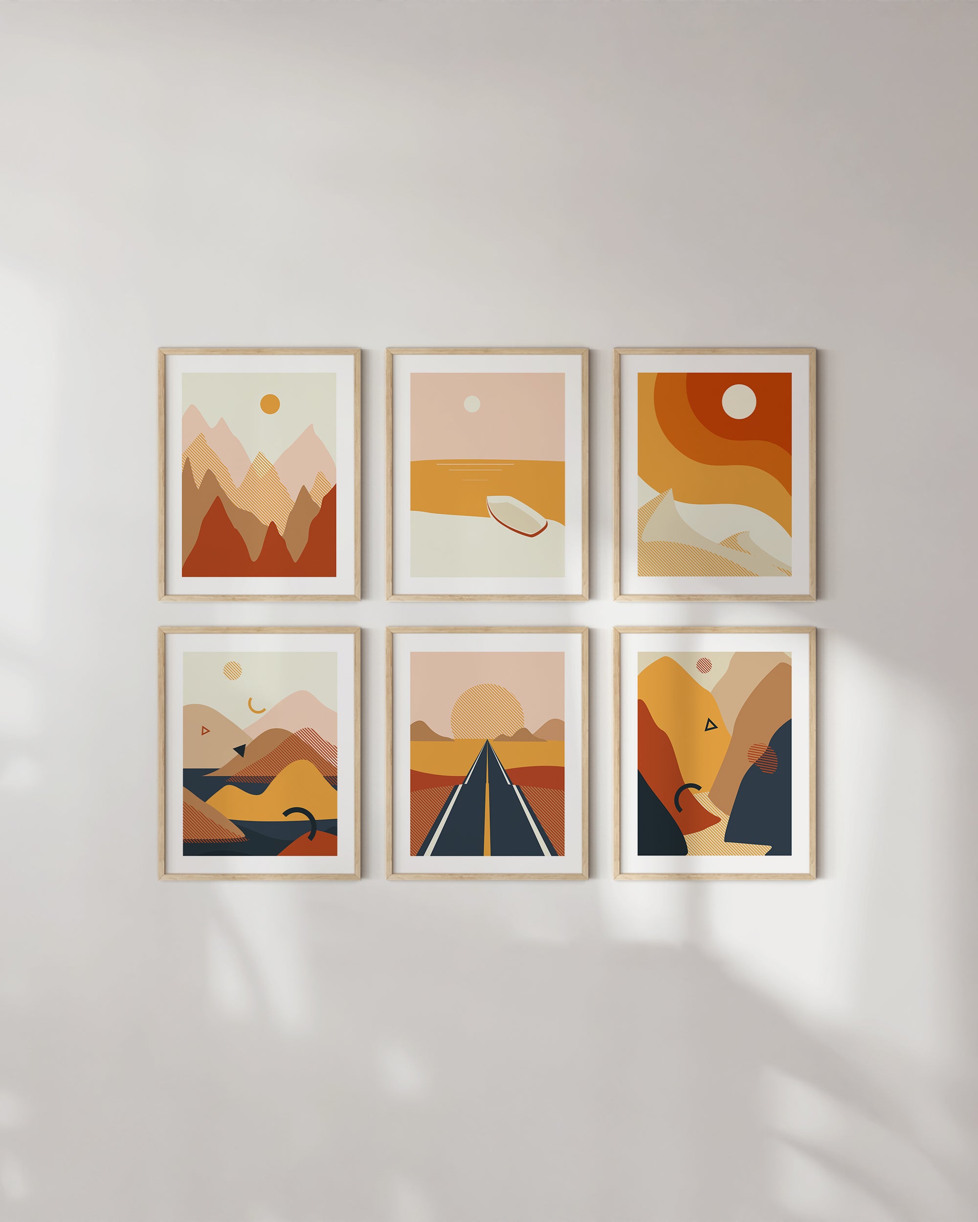 Abstract Landscape Set – Haus And Hues