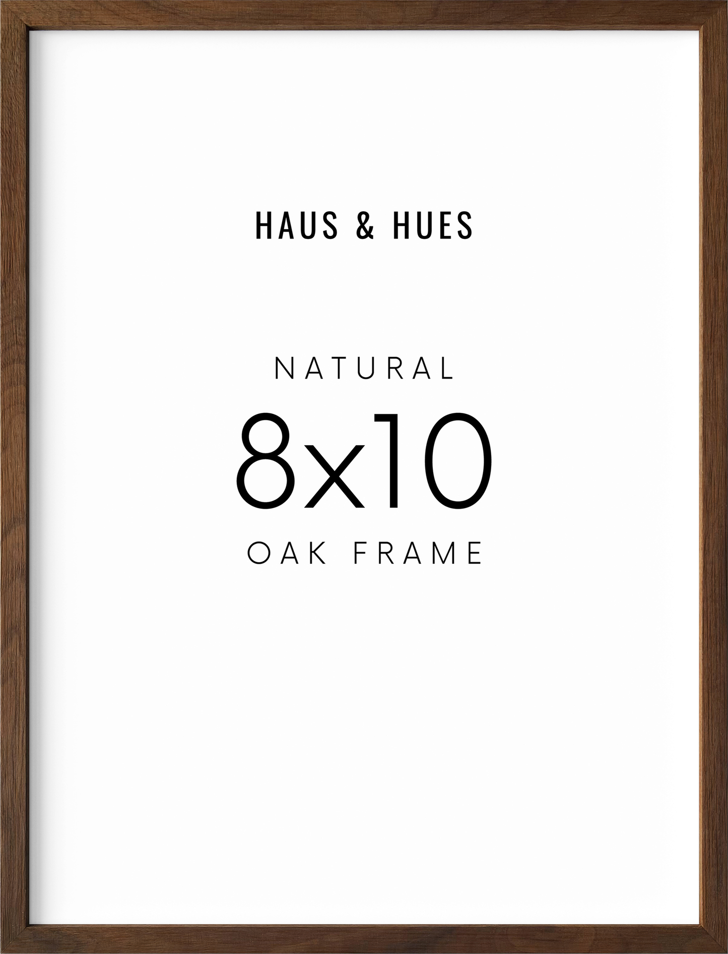 8x10 in, Set of 6, Walnut Oak Frame