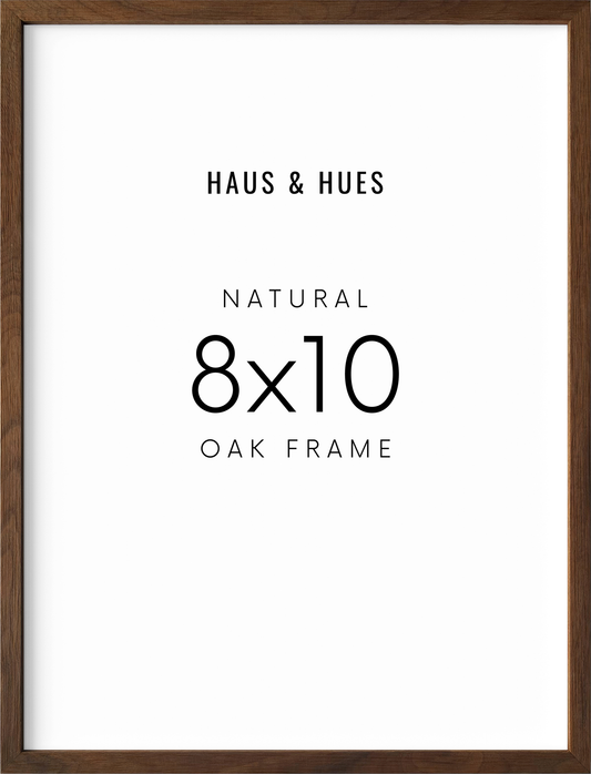 8x10 in, Individual, Walnut Oak Frame