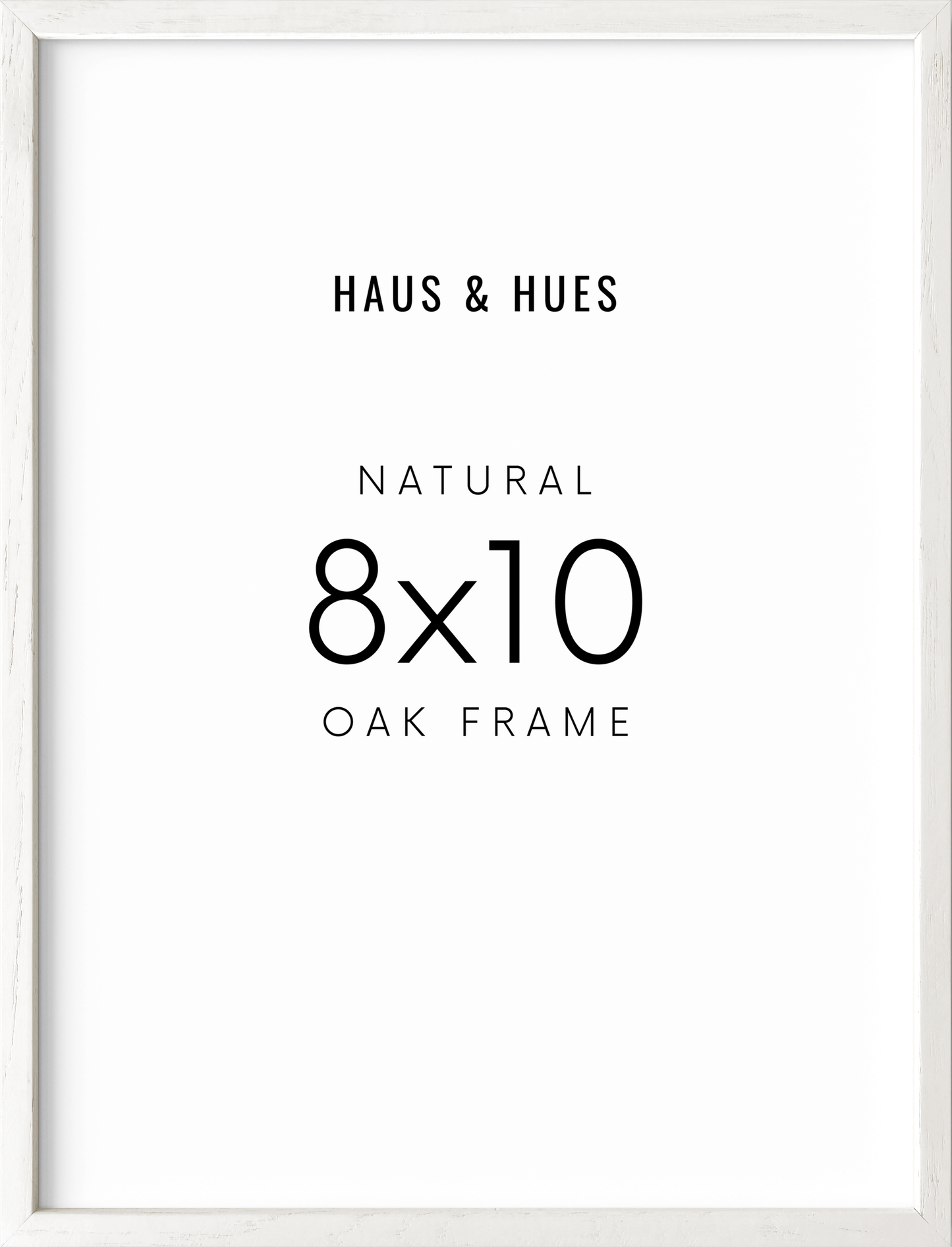 8x10 in, Set of 3, White Oak Frame