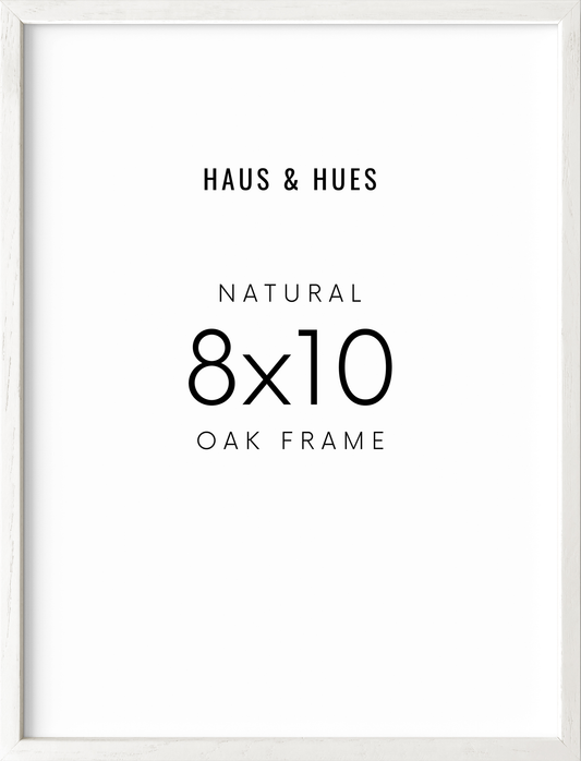 8x10 in, Set of 4, White Oak Frame