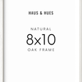 8x10 in, Set of 6, White Oak Frame