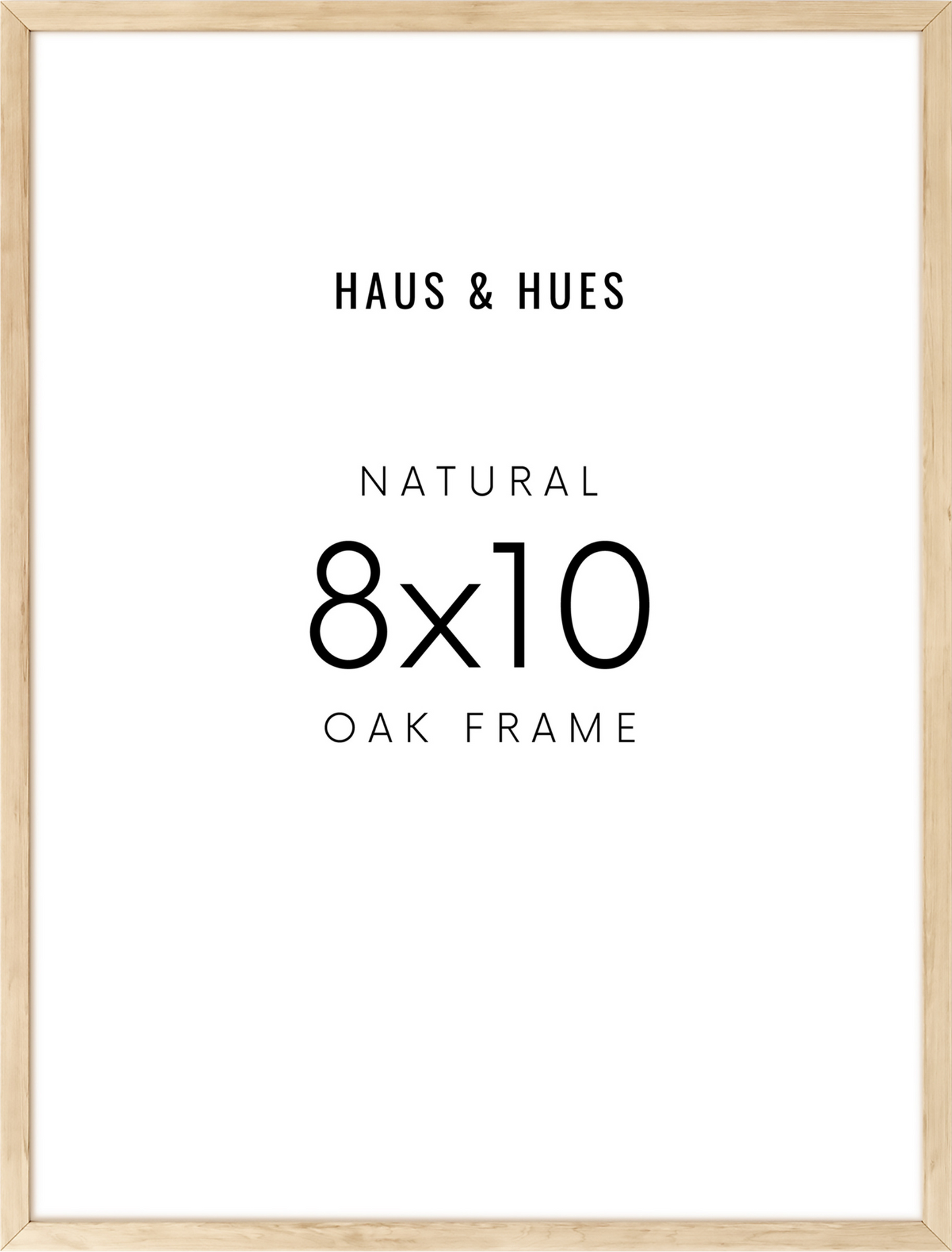 8x10 in, Individual, Beige Oak Frame