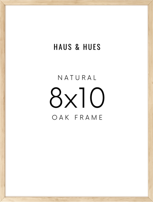 8x10 in, Set of 6, Beige Oak Frame