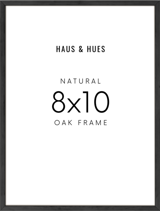 8x10 in, Set of 4, Black Oak Frame