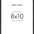 8x10 in, Set of 6, Black Oak Frame