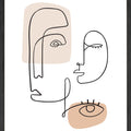 Warm Abstract Faces