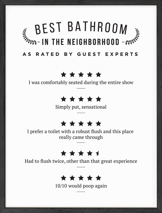 Bathroom Ratings
