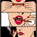 Black Rolling Pop Art