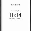 11x14 in, Set of 4, Black Aluminum