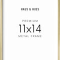 11x14 in, Set of 3, Gold Aluminum