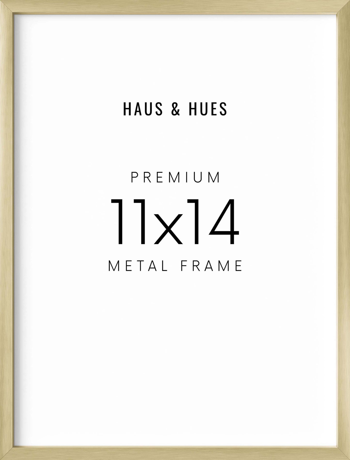 11x14 in, Set of 6, Gold Aluminum