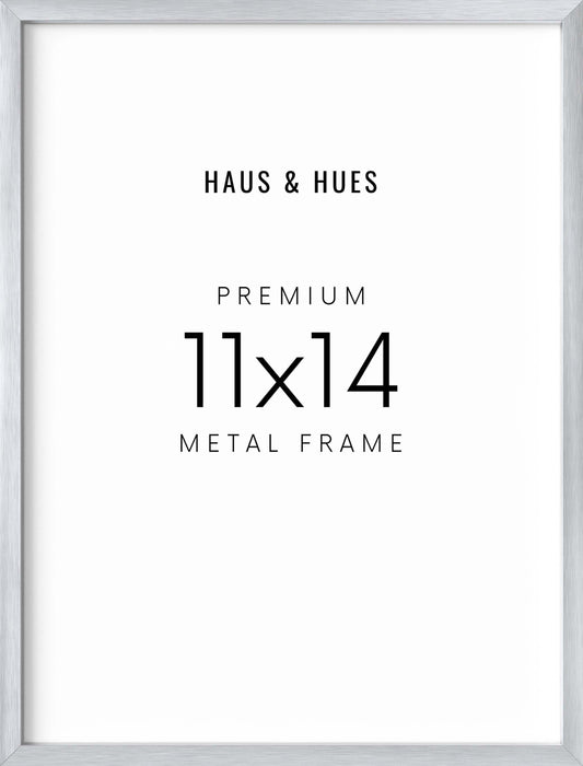 11x14 in, Set of 3, Silver Aluminum