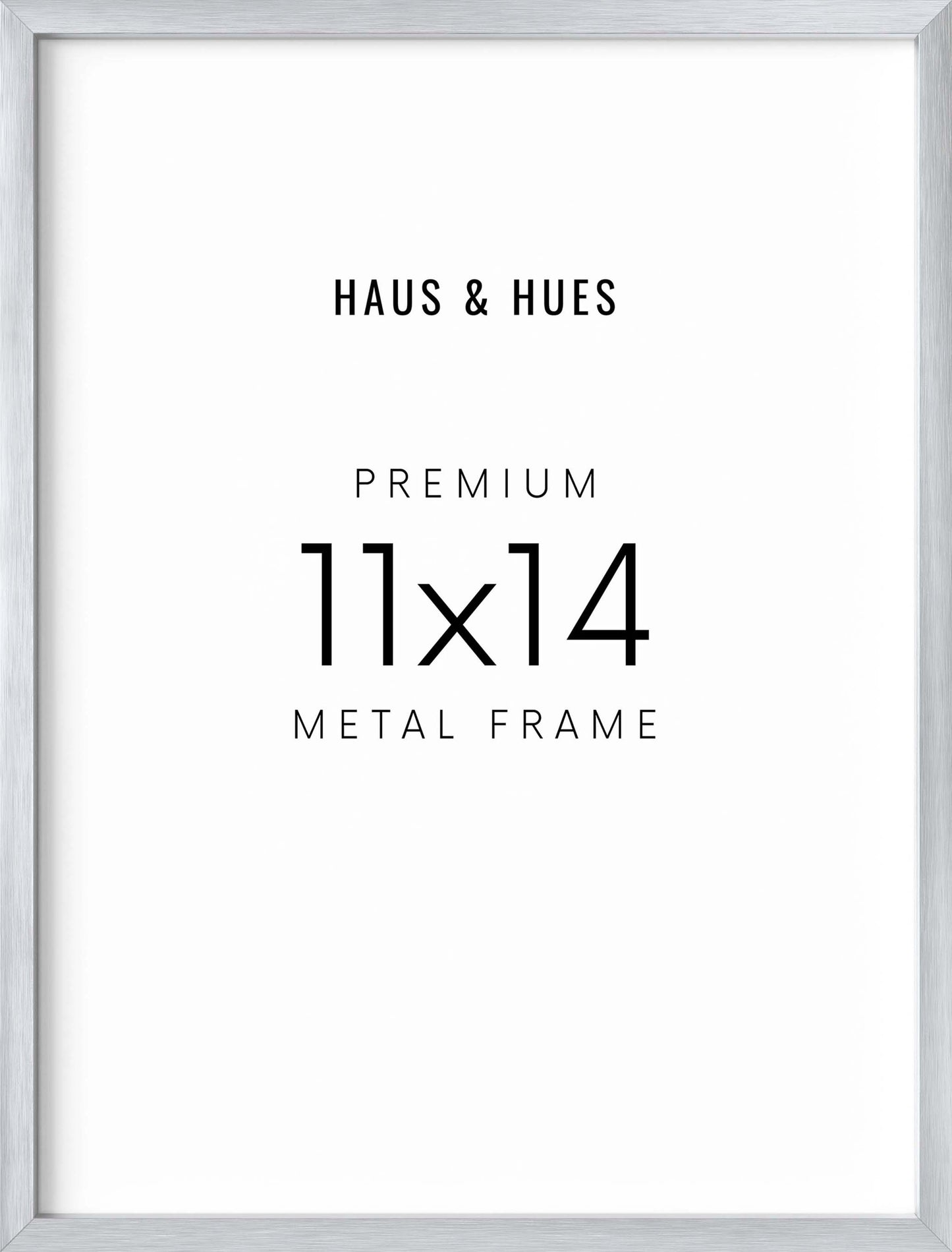11x14 in, Set of 6, Silver Aluminum