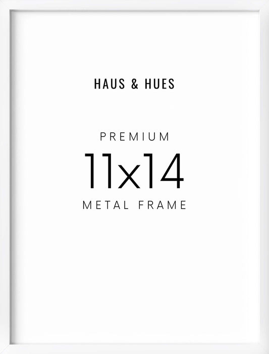 11x14 in, Individual, White Aluminum
