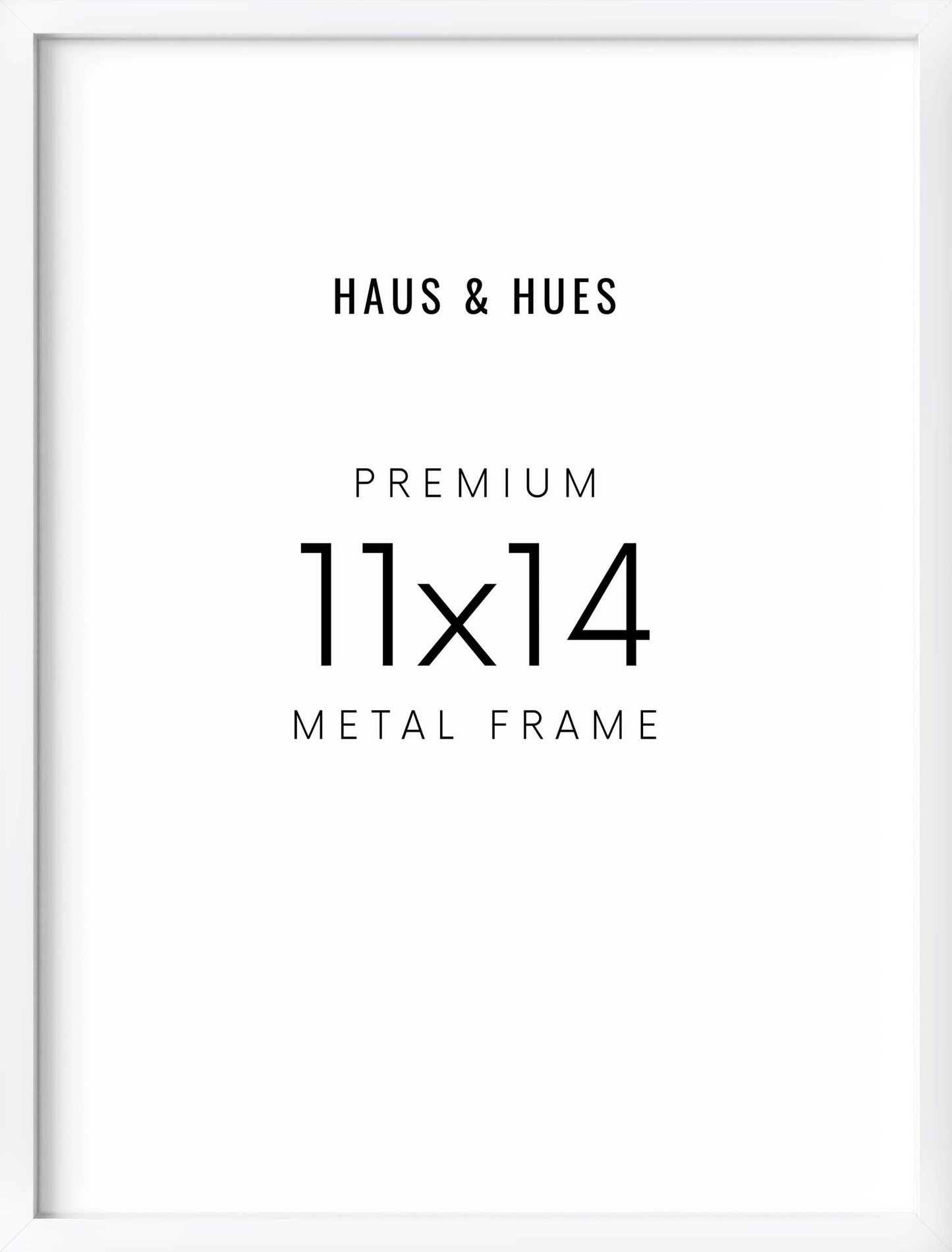 11x14 in, Set of 4, White Aluminum
