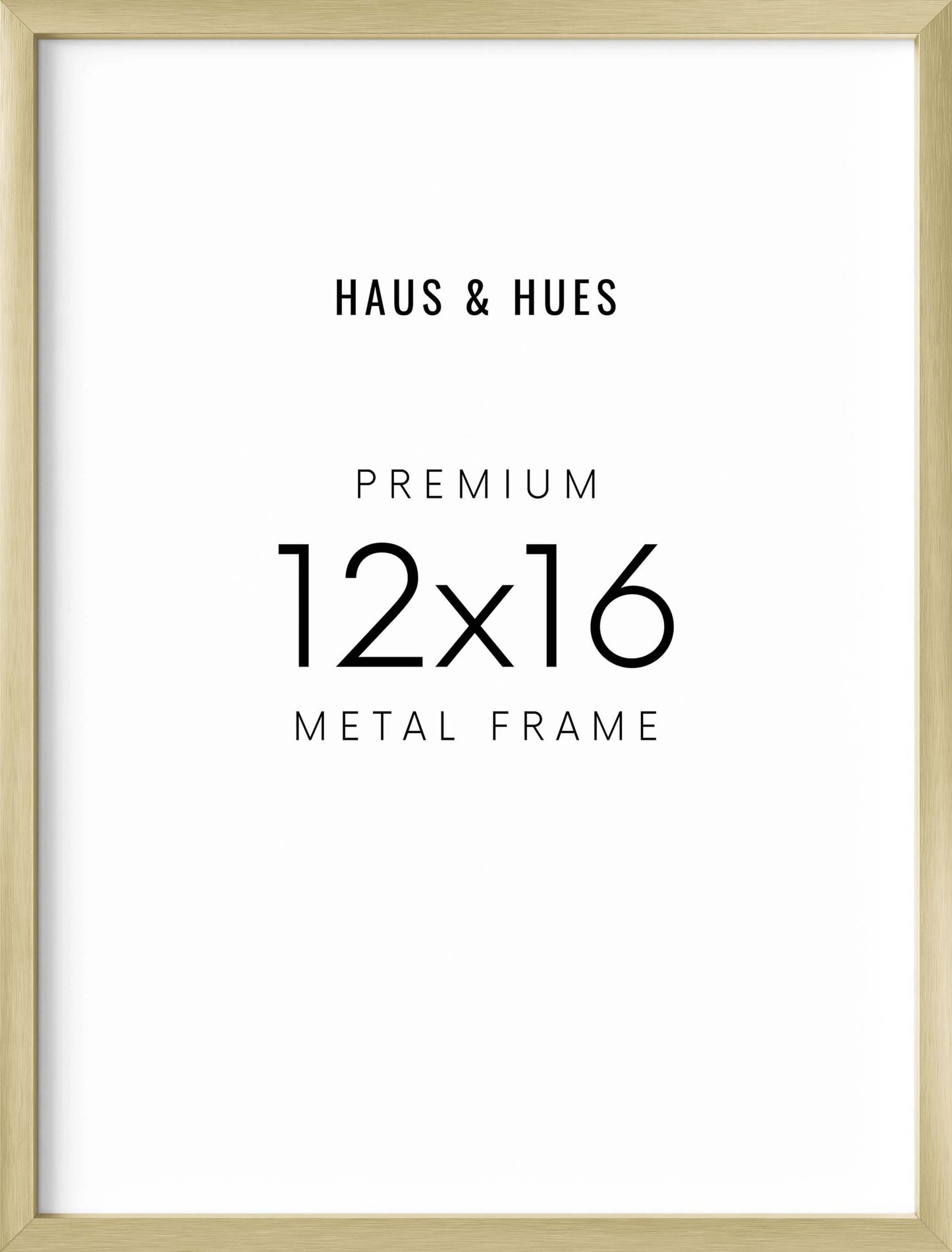 12x16 in, Individual, Gold Aluminum