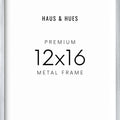 12x16 in, Set of 6, Silver Aluminum