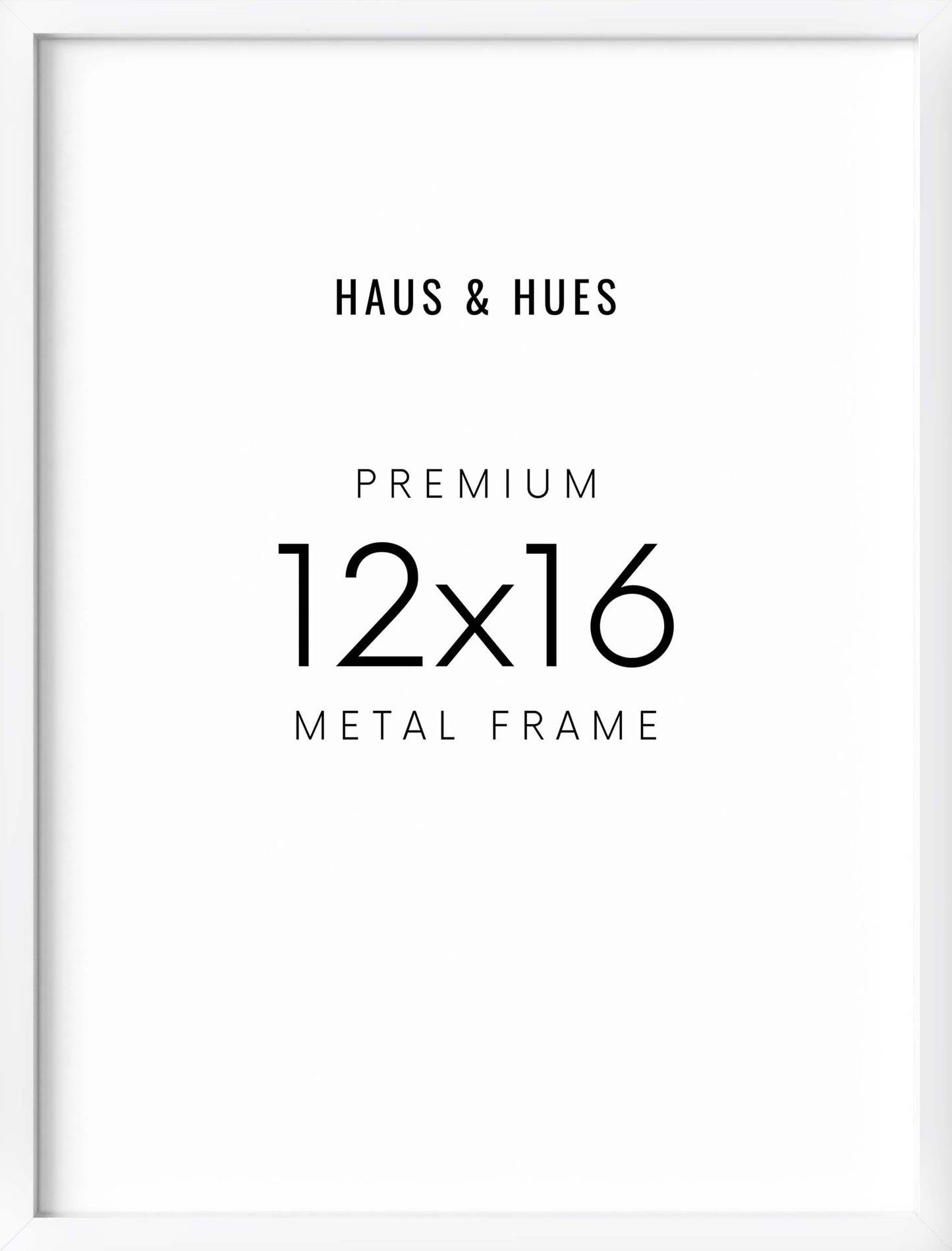 12x16 in, Individual, White Aluminum