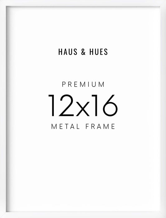12x16 in, Set of 6, White Aluminum
